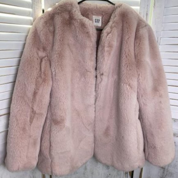 Faux Fur Pastel Pink Coat - Picture 3 of 7